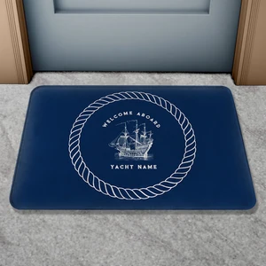 Personalisierte Bootsname Badematte Nicht-Schlupf, Personalisierter Begrüßungsteppich, Innen- und Außendekoration, Yachtmatte, Badezimmerboden 11 Hauptverkäufe Nautische Teppiche - №10