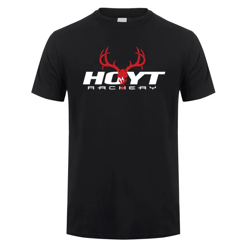 

2025 New Hoyt Archery Hunting Men T Shirt Male Casual Cotton Short Sleeve Hoyt Archery Tshirts Fashion Cool Tops Tee