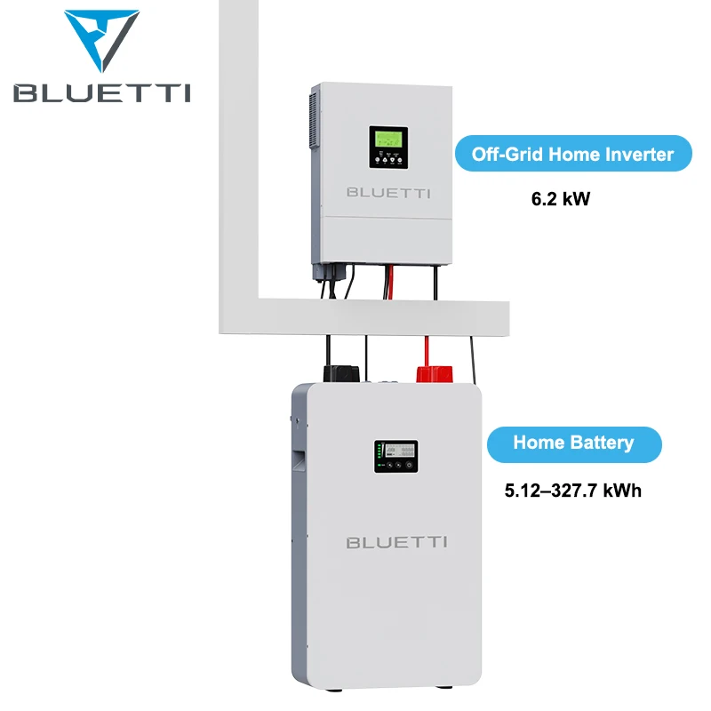 

【specialized】BLUETTI HV6K 6.2kW Inverter Off Grid Solar System Home Energy Storage LiFePO4 Battery Backup Wall-Mounted Solution