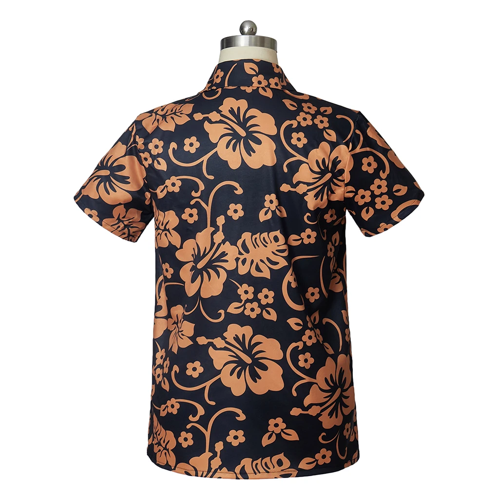 متوفر في المخزون الخوف والكراهية في لاس فيغاس راؤول ديوك تأثيري حلي رجالي ديوك الصيف الشاطئ قميص الكبار قميص غير رسمي M10