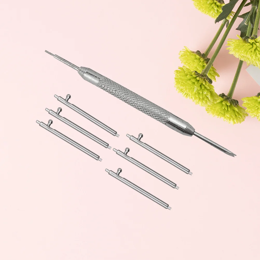 

7pcs Metal Watch Band Repair Tool Set 1.5*18Mm Spring Bar Remover Watchbands Opener Connecting Pin Tool For Lug Bands Easy Fit