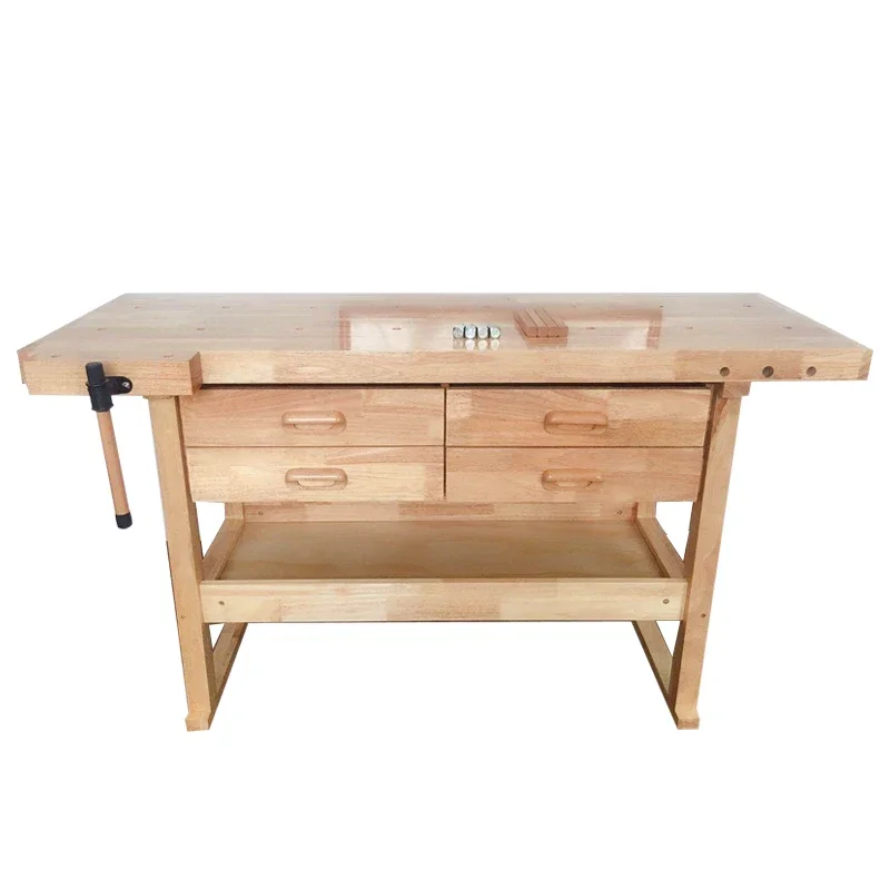 

Traditional Woodworking Workbench with Vise