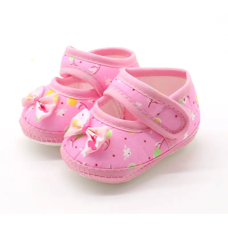 Baby Shoes Cute Bow Princess Shoes Non-Slip Soft Soled Walking Cute Shoes for Toddler First Walkers