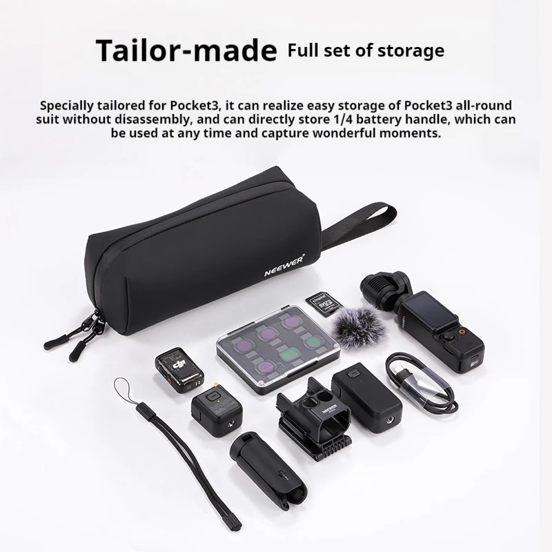 Neewer Dji Pocket3 Sports Camera Bag Dji Accessory Bag  Handheld Pocket  Ptz Camera Filter Waterproof And Scratch Resistant Diy