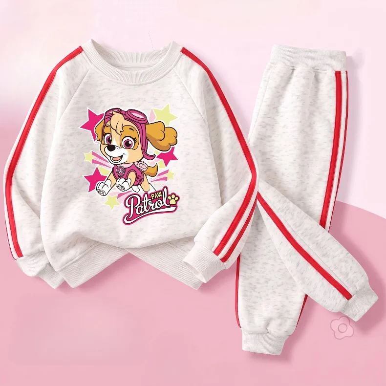 Herbst Winter Mädchen Mode Niedliche Hoodies Lange Hose Zweiteilige Sets Kinder Casual Trainingsanzüge Kinder Sport Trainingsanzug Pullover Anzug – Detail 2