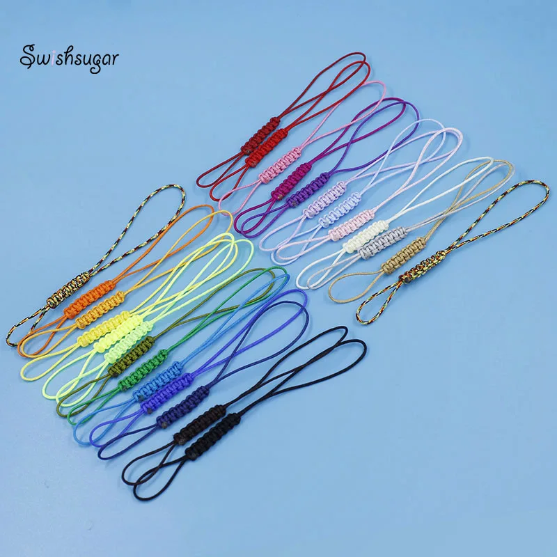 3pcs DIY Charm Pendant String Rope For Cup Bag Phone Keychain Strap Jewelry Craft Findings Hanging Cords 26 Colors Choice