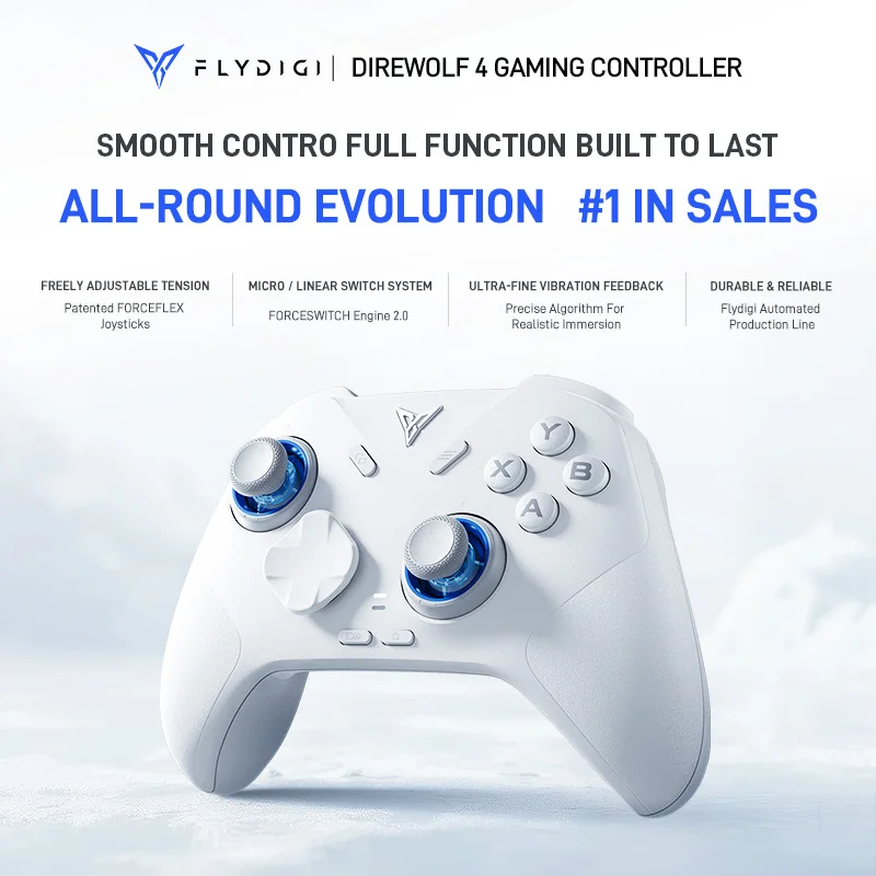 New Flydigi Direwolf 4 Gamepad Gaming Controller 1000hz Wired/Wireless Polling Rate Support PC NS Android iOS