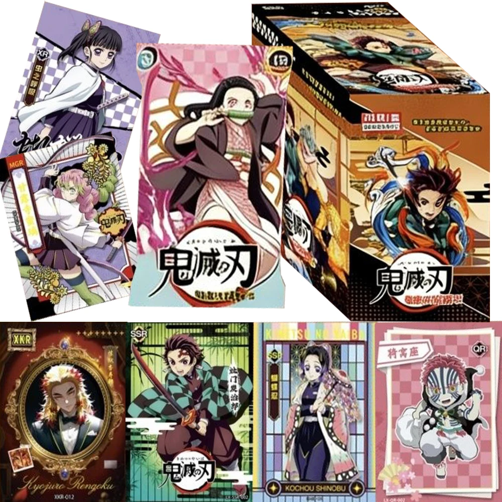 

Коллекционные карточки Demon Slayer высокого качества: Q-версия, изысканные милые мультяшные фотокарточки с персонажами аниме, креативные сувениры