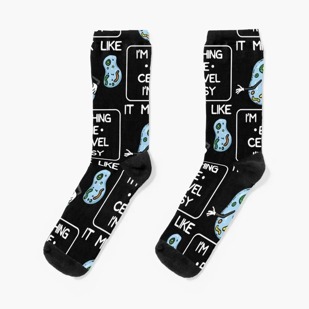 Biology Lazy Student Chill Out Gift Socks funny gifts happy custom Socks Woman Men's