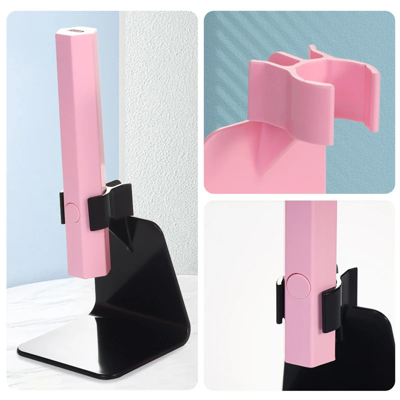 Soporte de lámpara LED UV para arte de uñas, soporte de mano para Mini máquina secadora, soporte de fototerapia para salón de manicura DIY