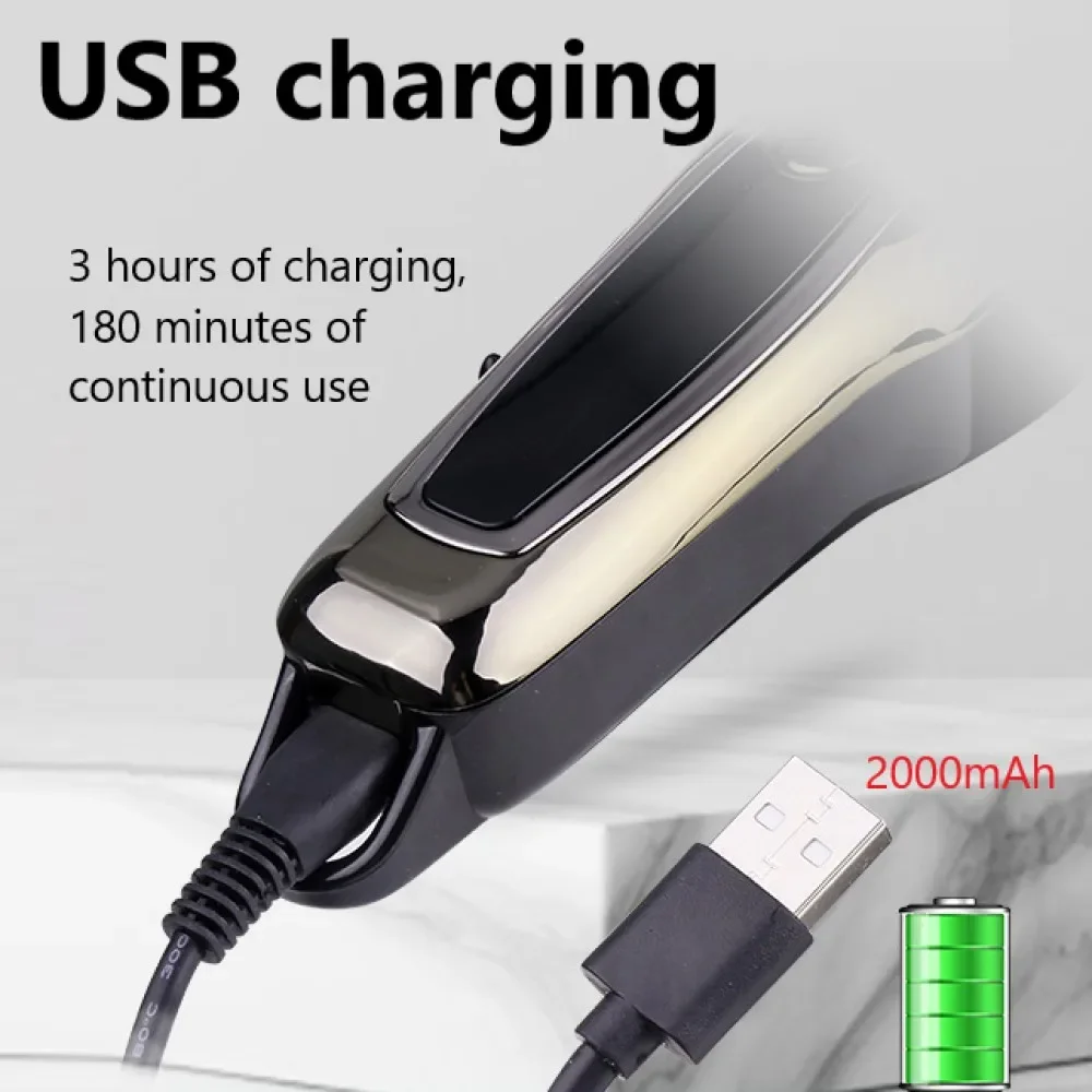 Kemei ماكينة قص الشعر الكهربائية للرجال ماكينة حلاقة كهربائية احترافية لقص الشعر للرجال ماكينة حلاقة لاسلكية