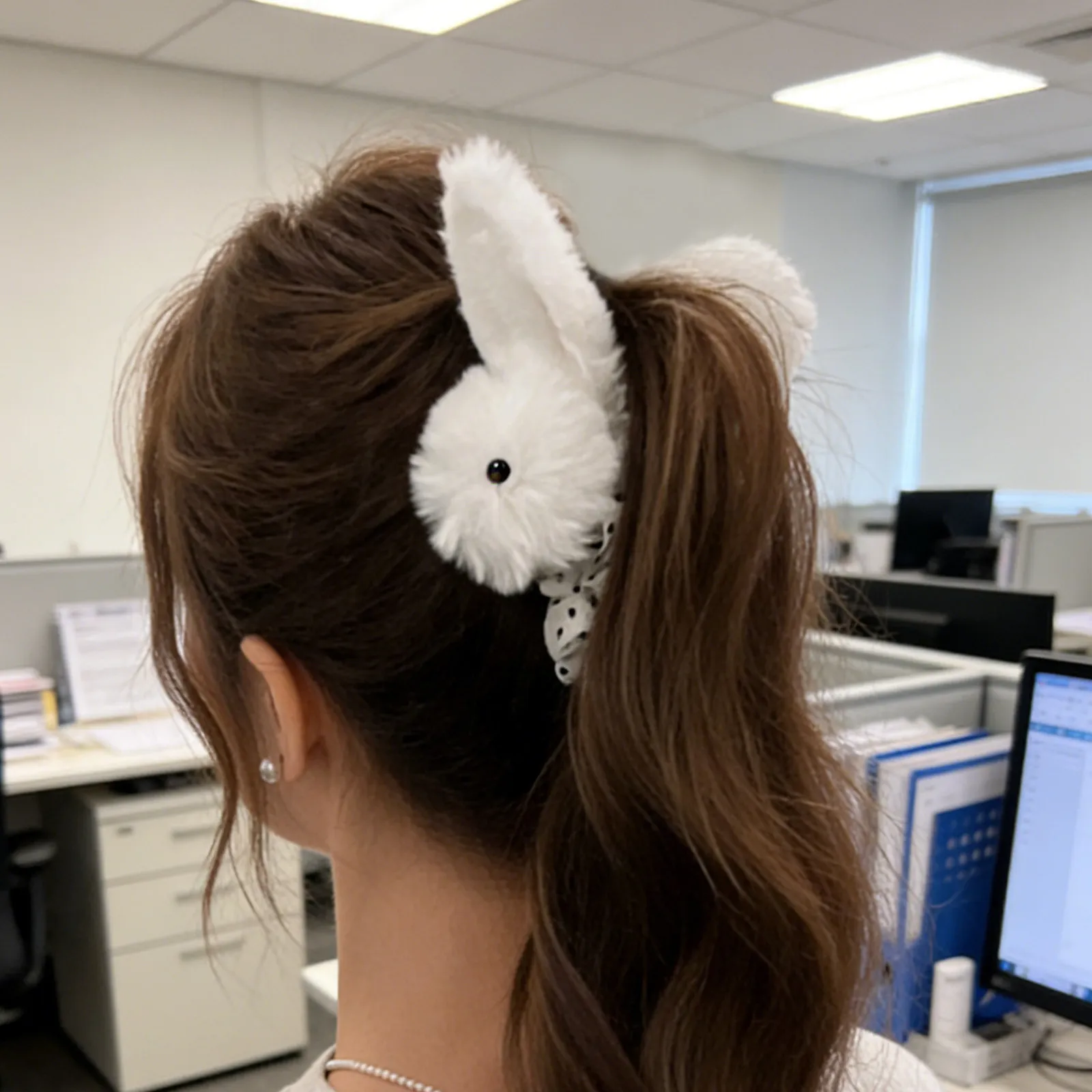 

2 шт. заколки-крабики для волос в виде пасхального кролика, милые зажимы в виде животных для длинных густых волос, нескользящие, для женщин, аксессуары для вечеринок