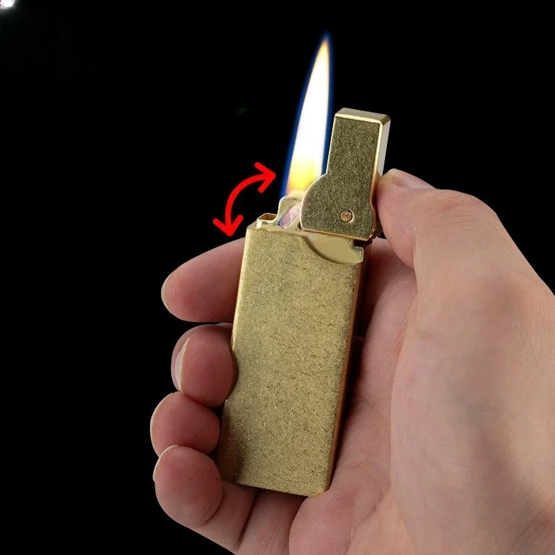 New Retro Creative One Click Ignition Compact and Portable Men's Grinding Wheel Lighter Exquisite Gift Quality SelectionTOP1