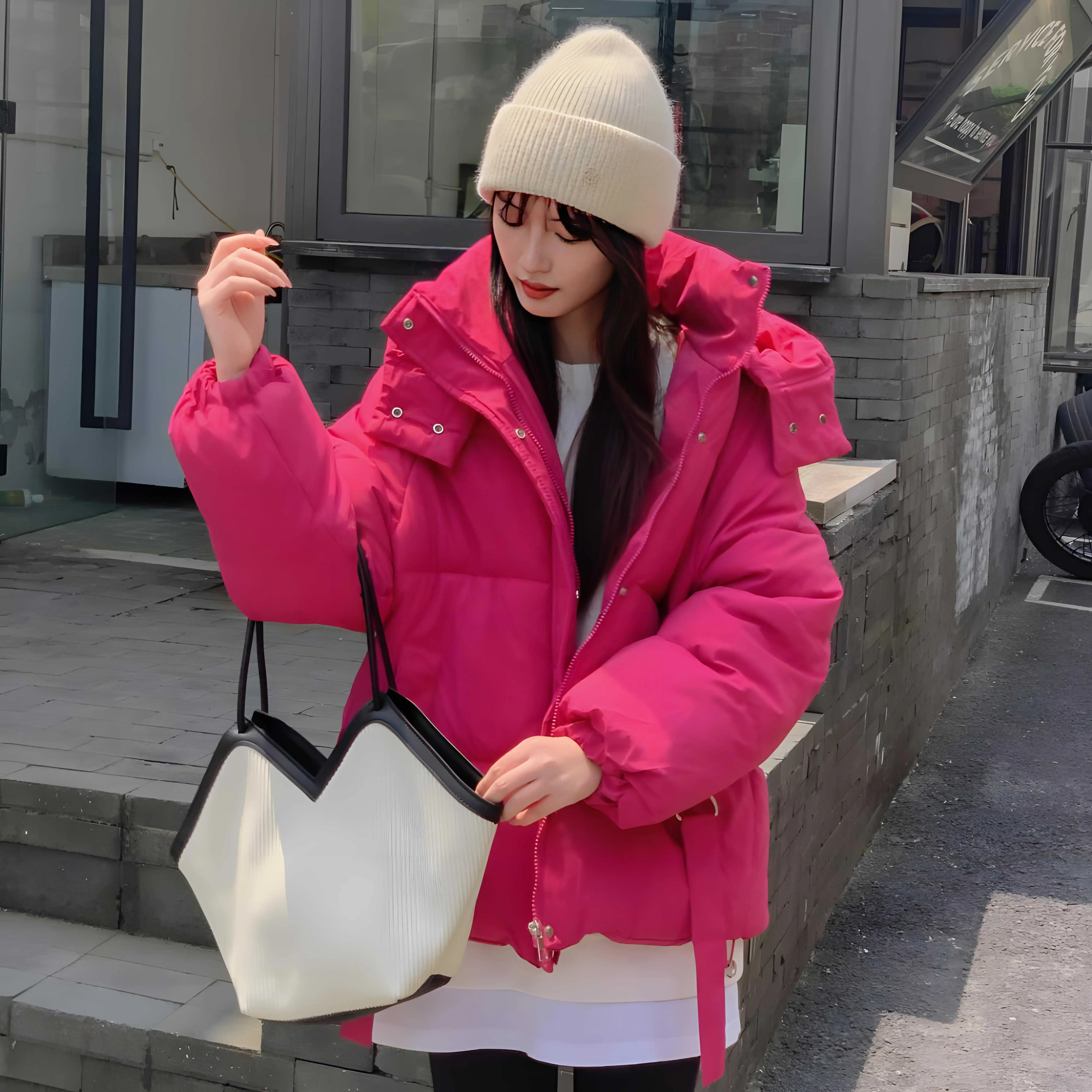 Parkas Women Hooded New High-end Warm Winter Temperament Casual All-match Cozy Outerwear Thickening Simple Design Cool Girls