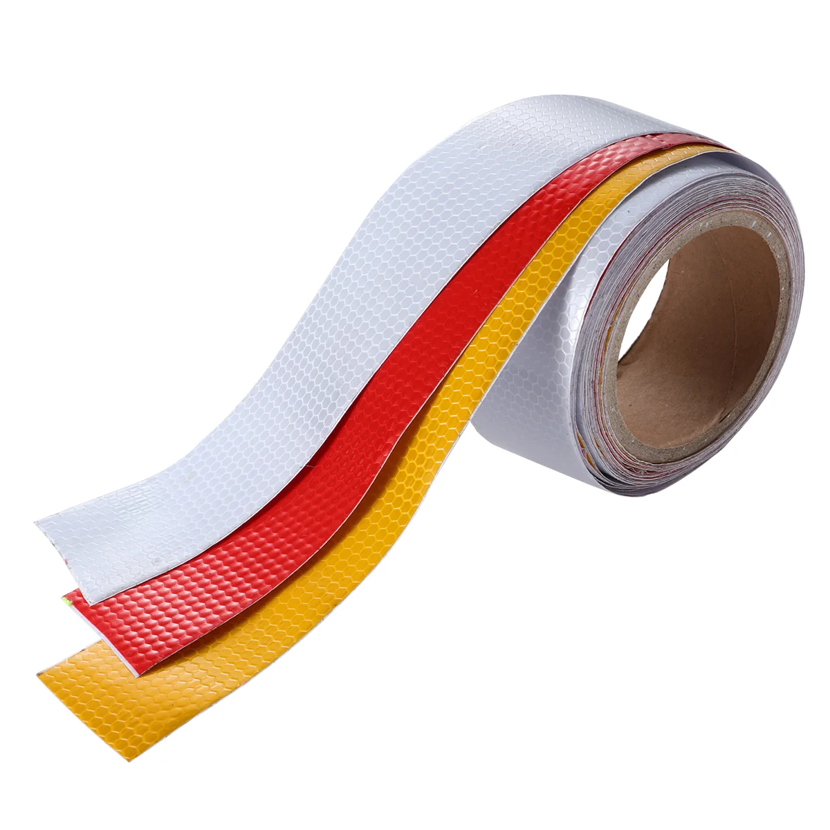 3 Rolls 300 x 5 CM Self-Adhesive Reflective Tape Stickers Barricade Caution Warning Tape for Law Enforcement Construction Safety