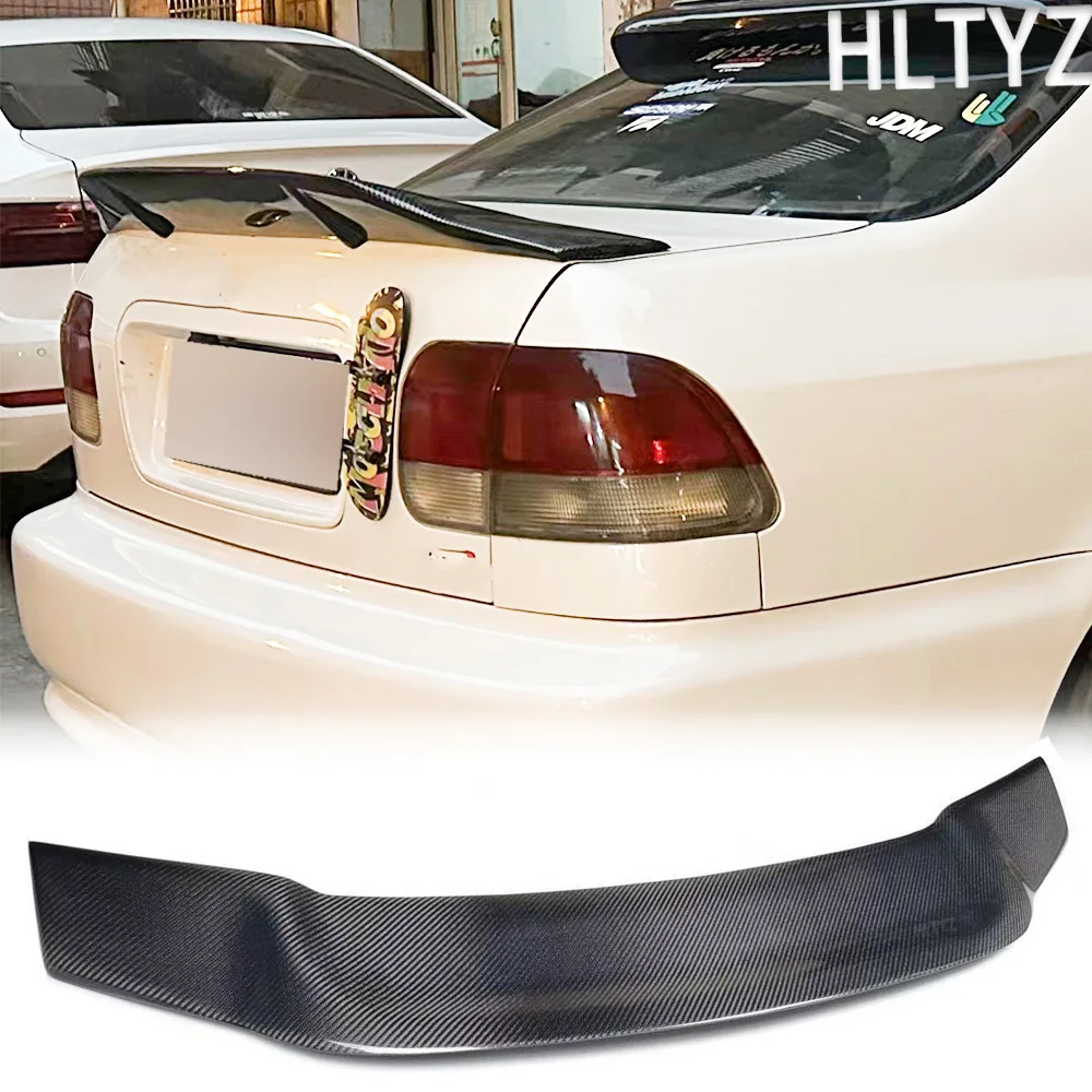 

For 1996 1997 1998-2000 Honda Civic EK3 high-quality carbon fiber R-style spoiler car exterior accessories body kit spoiler wing