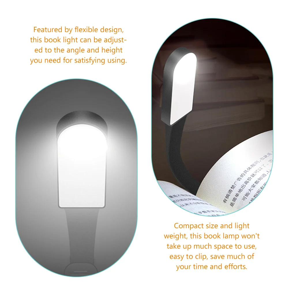 

Adjustable Reading Lamp with Clip USB Rechargeable LED Book Light for Night Reading in Bed Kids Eye Care