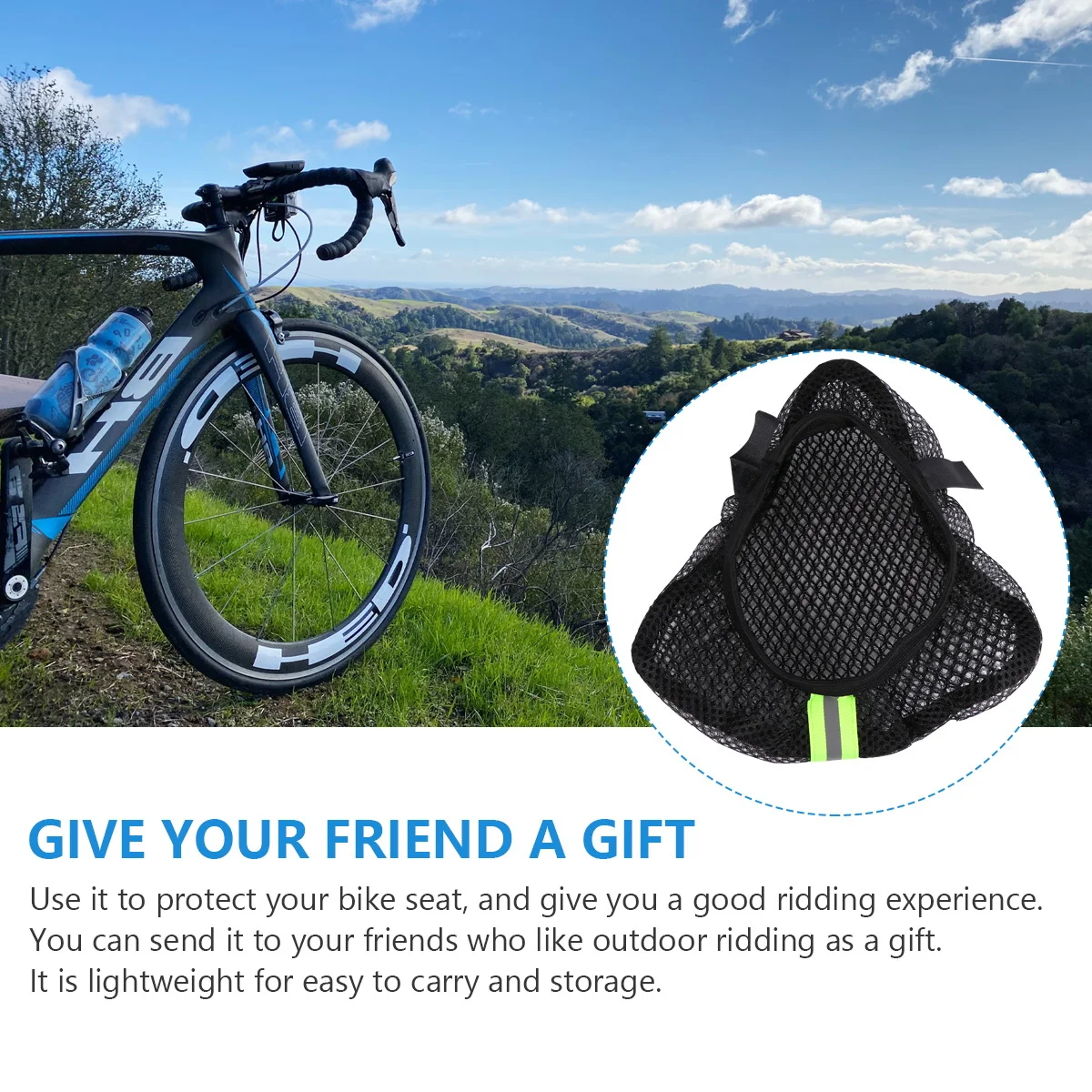 

3 шт. прочный солнцезащитный чехол на сиденье велосипеда, дышащая сетка, универсальная подушка для седла, аксессуары для велосипеда, черная защита для езды на велосипеде на открытом воздухе