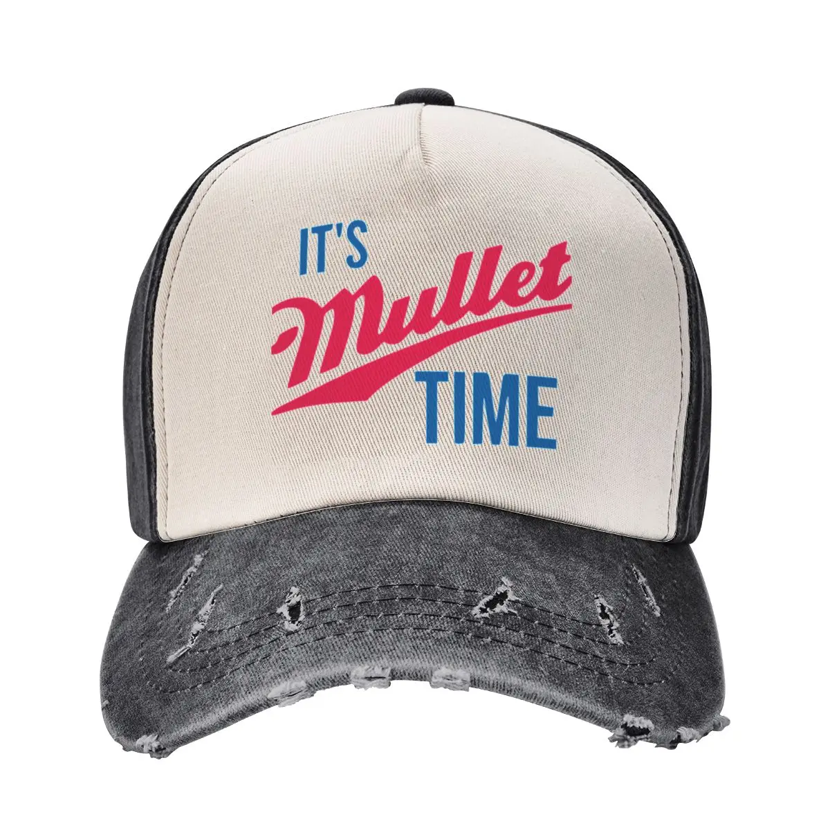 It's Mullet Time, Funny Mullet Baseball Cap funny hat Dropshipping Girl Men's