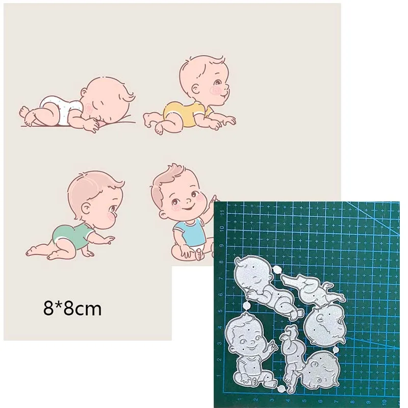 pregnant woman baby children character Metal Cutting Dies Scrapbooking Paper Cards Mould Blade Punch Template Embossing Stencils
