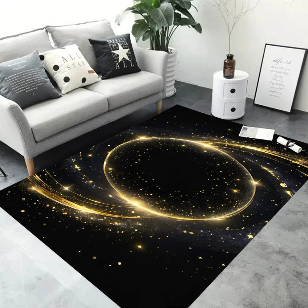 

Вселенная Космические звезды Черная дыра Галактика Земля Млечный Путь Ковер для гостиной Спальня Диван Нескользящий напольный коврик Декор Ковер