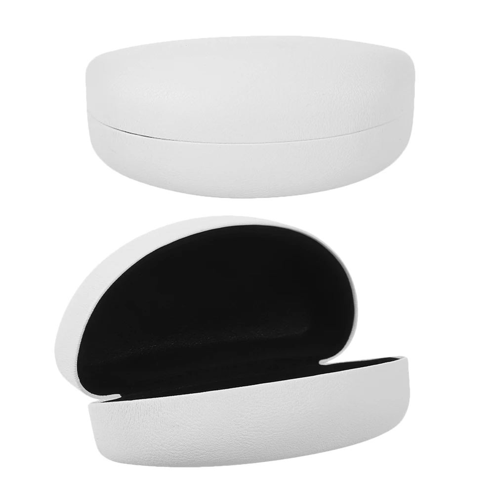 

2pcs Sunglasses Case Hard Shell Eyeglass Portable Protective Cases for Women Travel Glasses Storage Box White