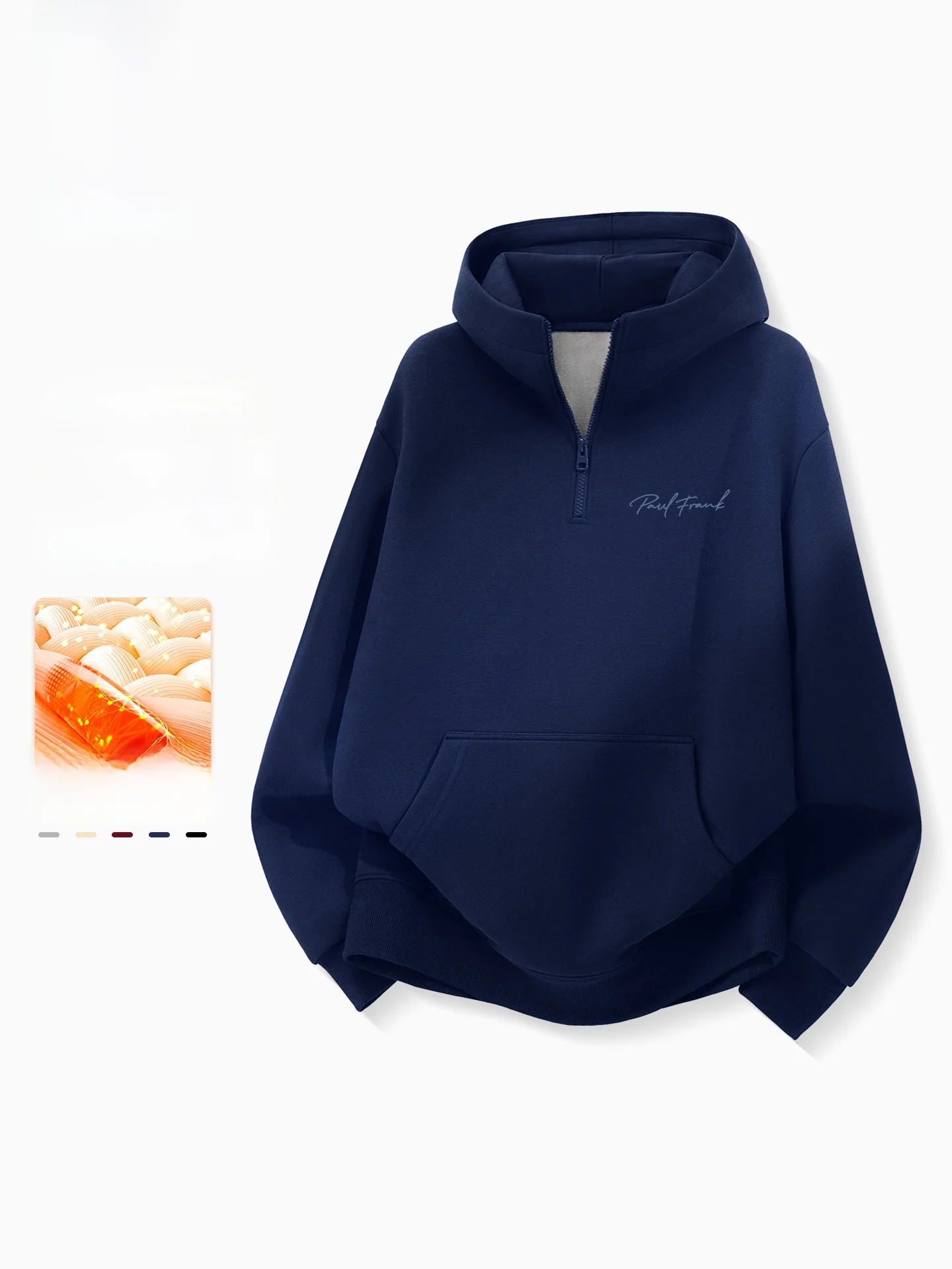 

M Hooded Jaet f Zipper Fce Lined Stand Collar Monkey Print Casual Sweatirt for Autumn Winter Sports