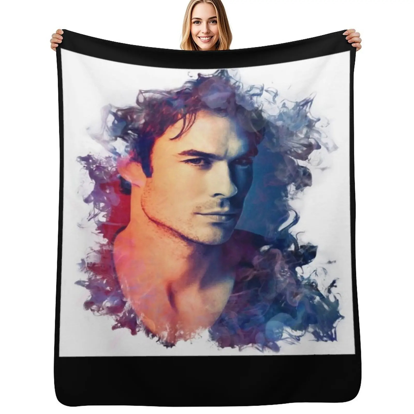 ian somerhalder Throw Blanket Kid'S Plush Soft Beds Decorative Sofa Blankets For Baby Soft Big Blankets