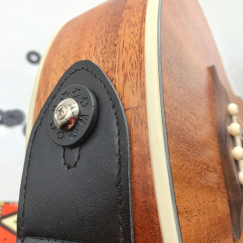 

12Pcs Guitar Strap Buckle Silicone Gasket Small Soft Durable for Electric Acoustic Guitar Strap Button Anti-Slip Protection