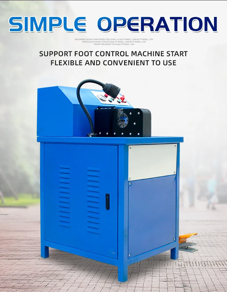 6-40mm Ac Hose Side Feed Crimper for Crimping air Conditioning Hoses Pipe Shrink Machine 12v Hose Crimper