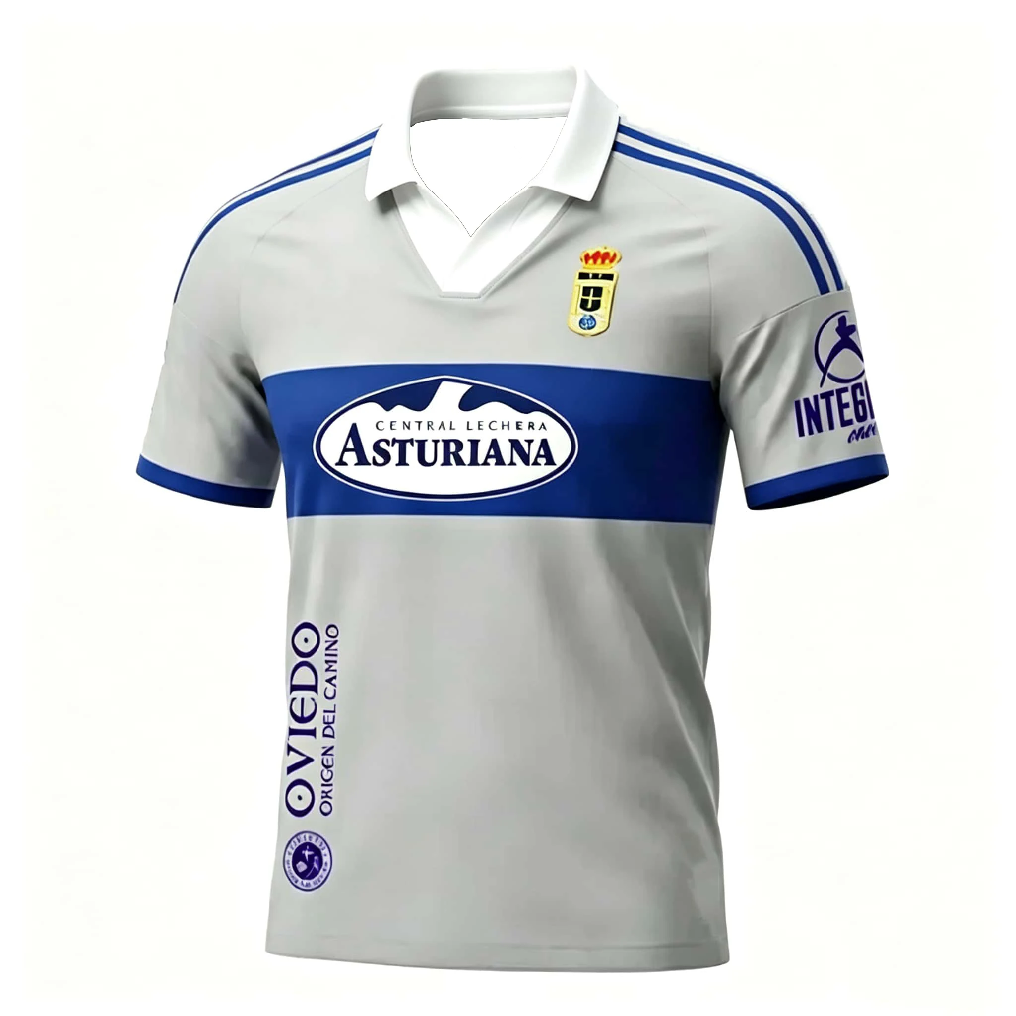 2026-2027 Spanien Team Trikot Verein Real Oviedo Heimtrikot 3D-Druck T-Shirt Herren Atmungsaktives T-Shirt Eltern-Kind – Detail 5