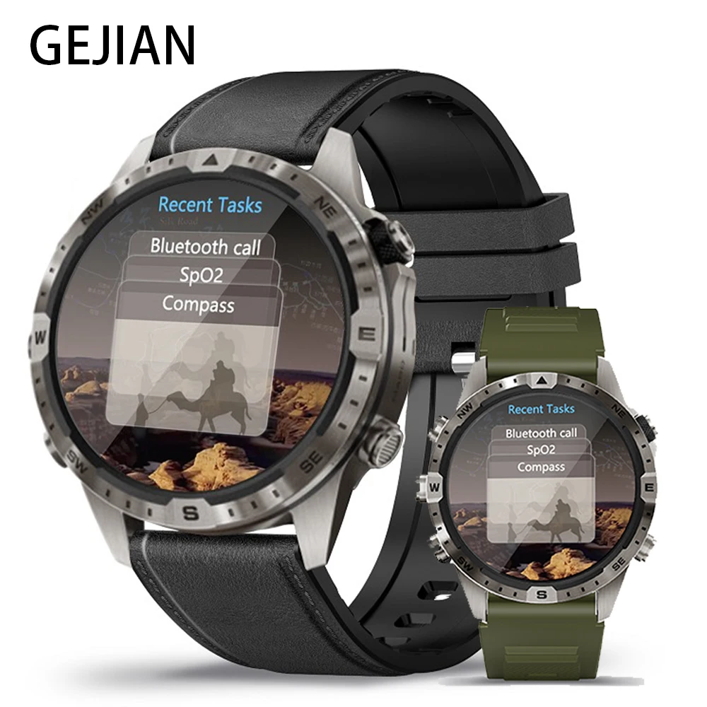 

GEJIAN Smart Watch Men's Bluetooth Call 360 * 360 HD Screen IP67 Waterproof Outdoor Sports Fitness Watch Tracker New Smart Watch