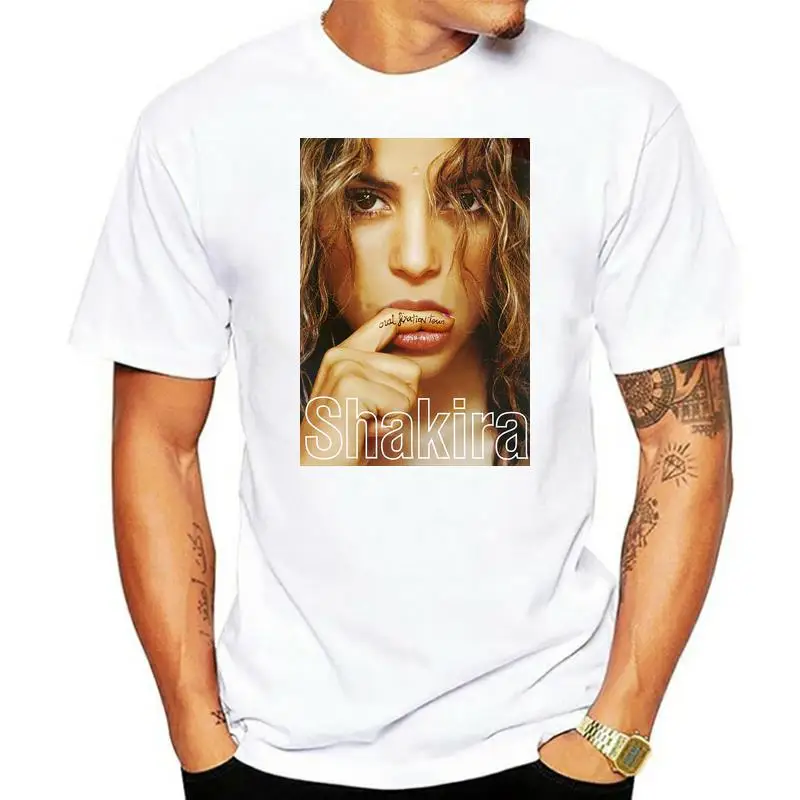 Mans Unique Cotton Short Sleeves O Neck T Shirt Shakira Fixation T Shirt 011736