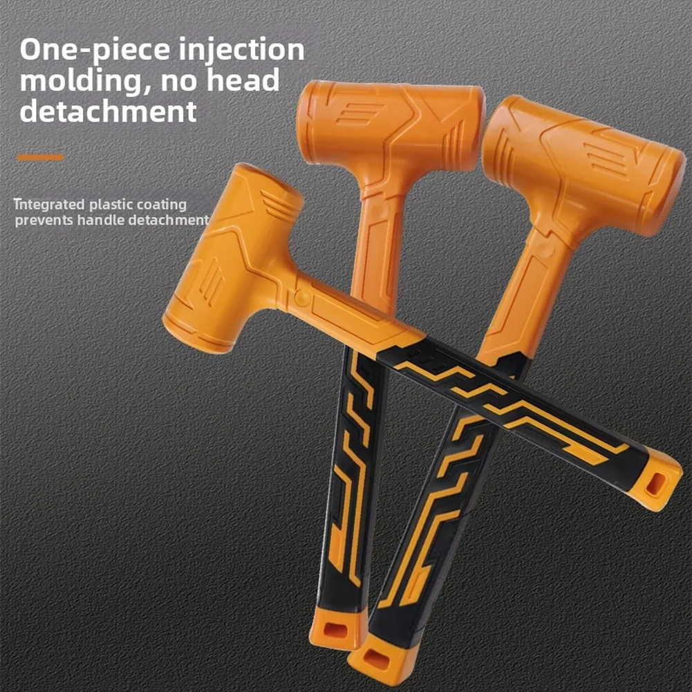 Rubber Mallet For Tile Marble Flooring Installation Anti Shock Vibration Non Elastic Rubber Rebounce Resistant Hammer