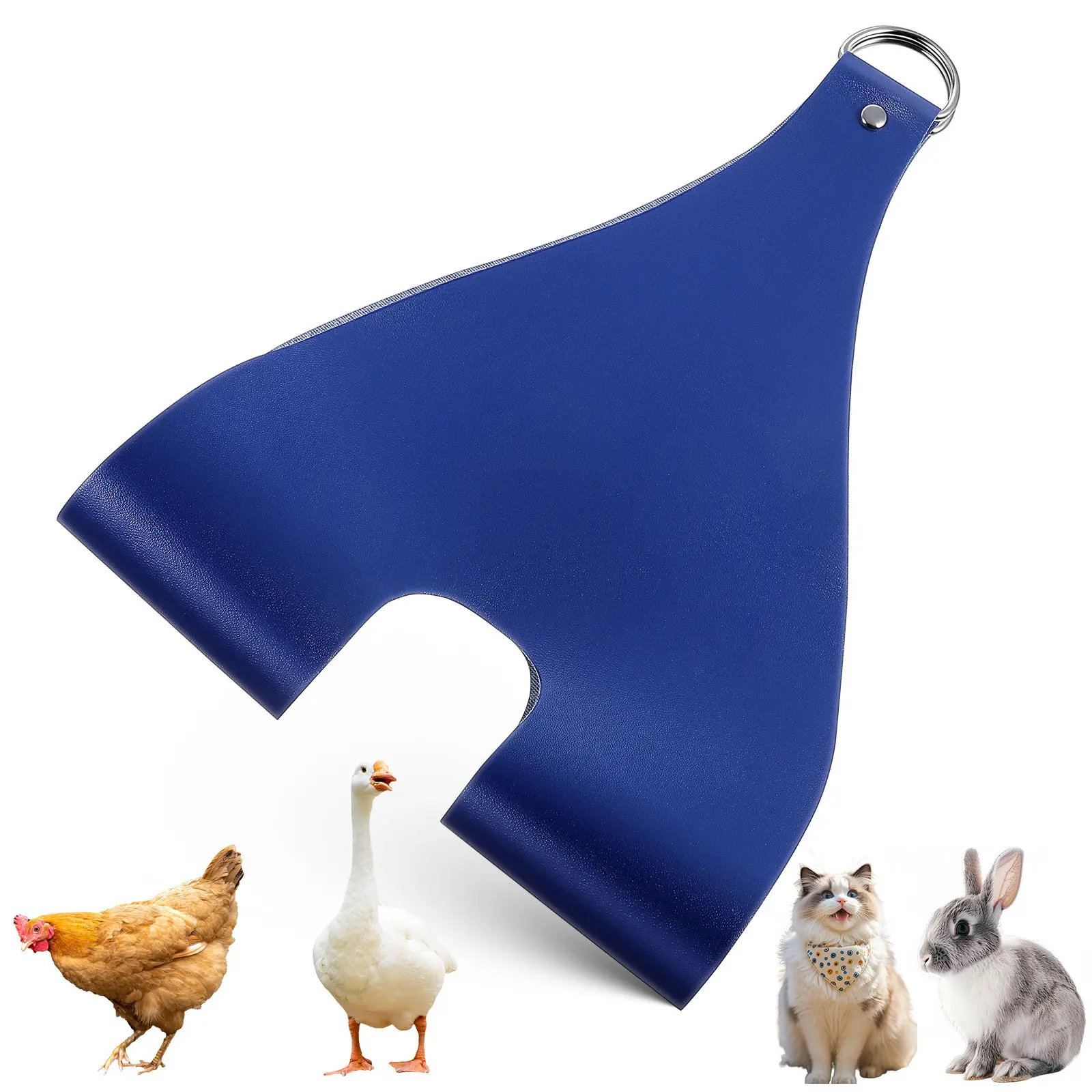 Chicken Holder Bag Sling Carry Bag Comfortable PU Portable Chicken Carrier for Rooster Hen Catching Transport Weighing view 2