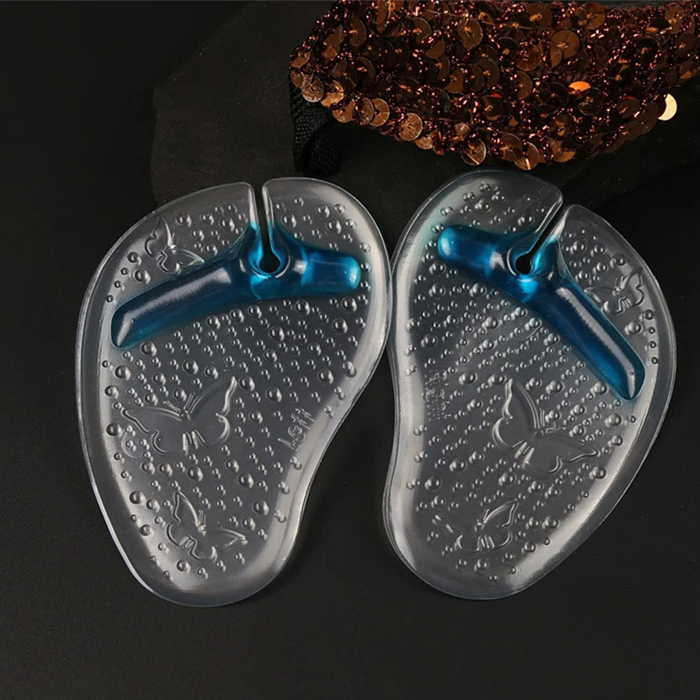 

6Pairs Front Palms Pads for Sandals Gel Cushions Insert Anti-Slip Toe Protectors Lightweight Foot Care Support Long Standing