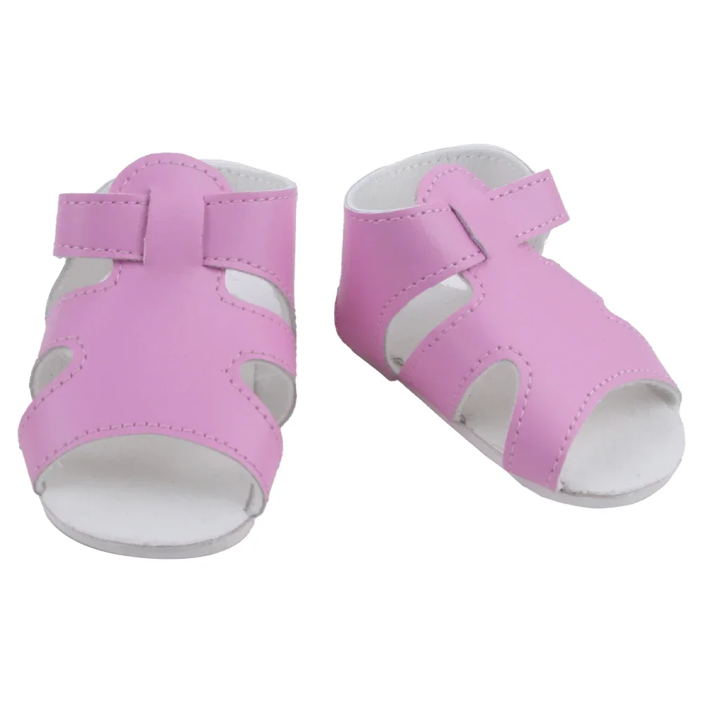 Scarpe da bambola per ragazza rinata da 55 cm Sandali estivi da 8 cm carini per il giocattolo degli accessori per la nuova casa delle bambole da 22 pollici