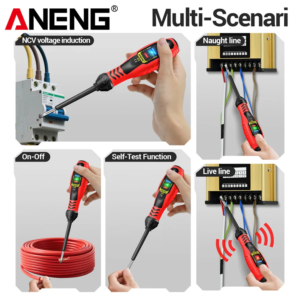 Portable Electrician Tool Set AN101+B18 Digital Multimeter Professional Tester Automotive AC DC Voltage Current Voltage Pen Kit