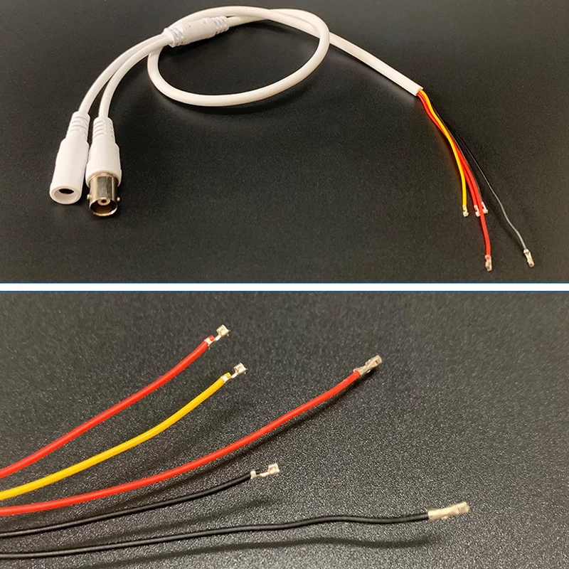 A27F-Monitor Analog Five-Core Cable Video Power Cable 5-Core Waterproof Cable BNC Camera Head Light Lamp Board Tail Cable
