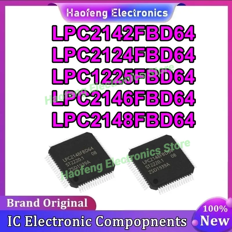 

LPC2142FBD64 LPC2124FBD64 LPC1225FBD64 LPC2146FBD64 LPC2148FBD64 IC MCU Chip LQFP64 Новый оригинальный в наличии