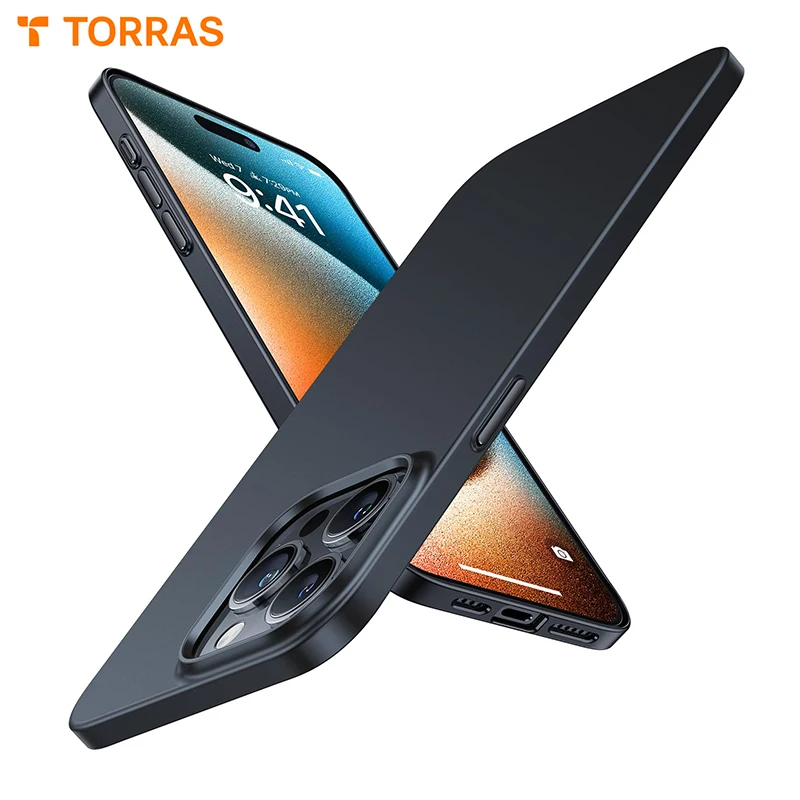 TORRAS Ultra Slim Fit for iPhone 15 Pro Max Case 6.7 inch,Ultra Slim 15 Pro Case ,Lightweight Rigid PC Shell for iPhone 15 Case