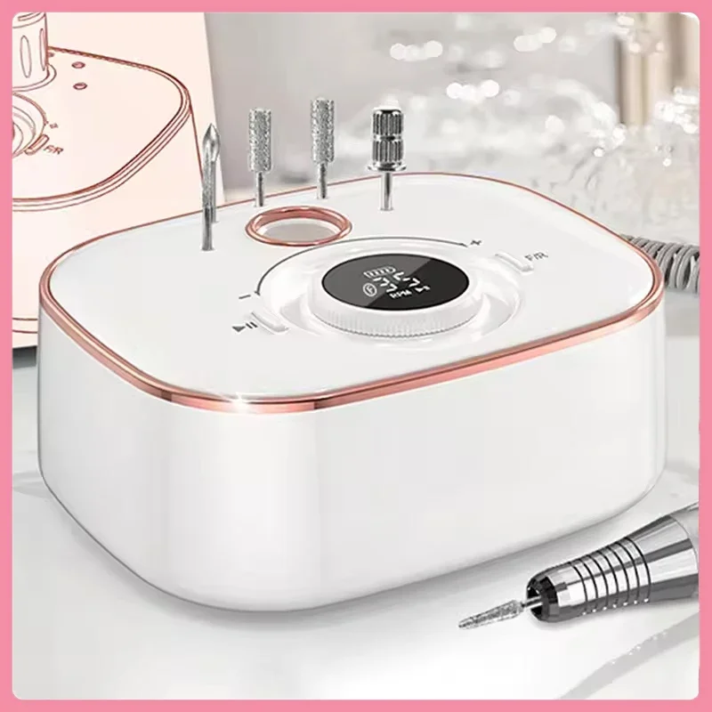 

Набор электрических шлифовальных машин для ногтей, 35000 об/мин, малошумная маникюрная дрель со светодиодным дисплеем, инструменты и аксессуары для ухода за ногтями для профессионального использования