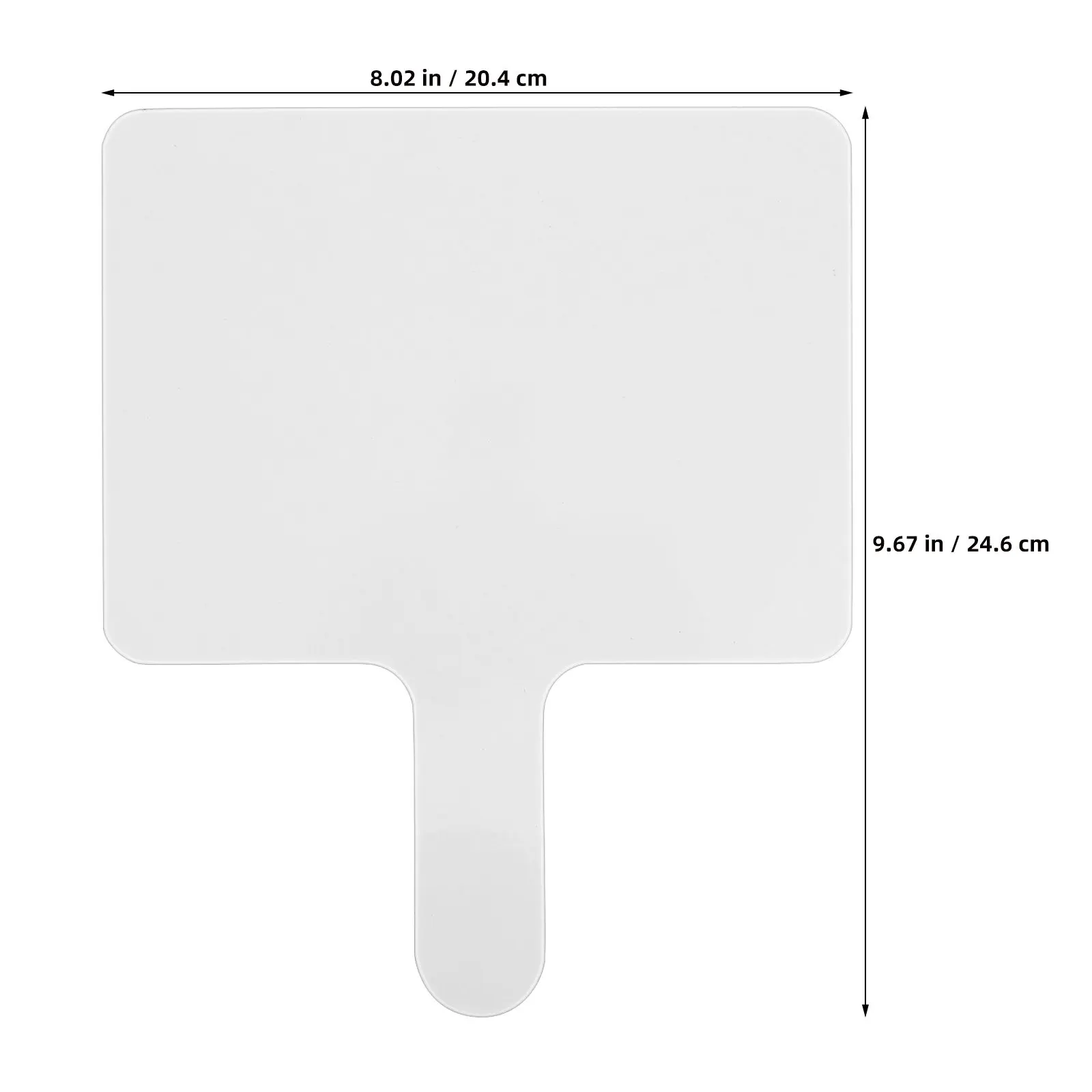 6Pcs Hand Held Wooden Double Sided Whiteboard Small Dry Erase Boards for Teaching Meetings Personal Use Portable Whiteboard