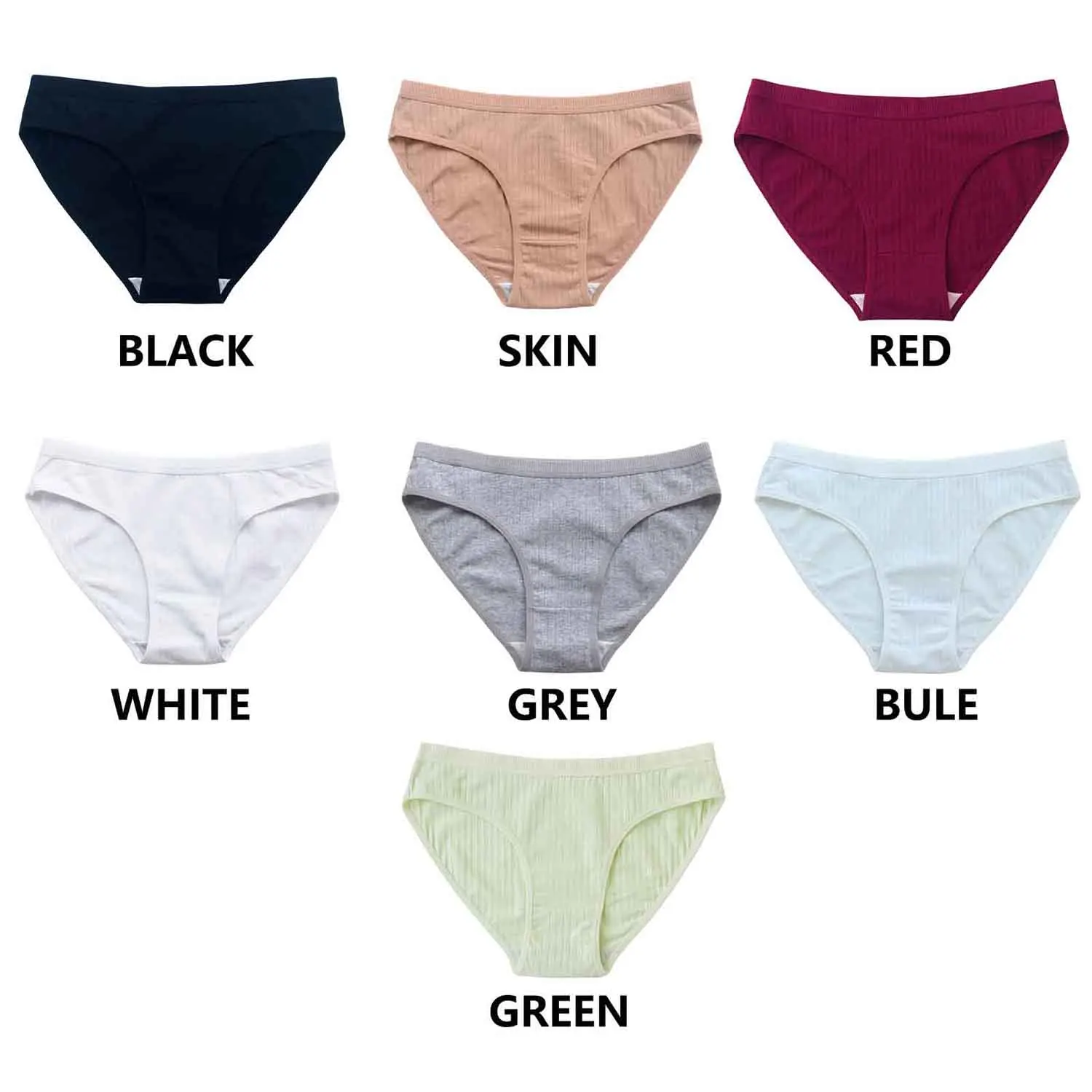 Women's Underwear Cotton Hipster Panties Low Rise Briefs Soft Strench Breathable Ladies Bikini Underwear 4 Pack