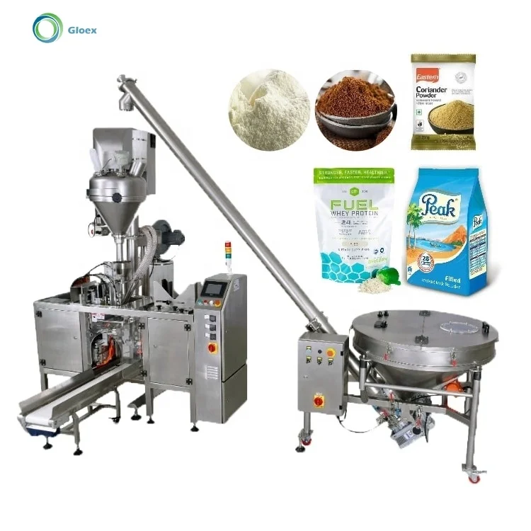 Pocket-Friendly Automatic Pneumatic PLC-Controlled Powder Filling Packaging Machine for Plastic & Paper Bags/Pouches Food Grade