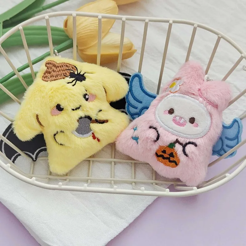 サンリオ ハロウィン デビルシリーズ ぬいぐるみキーホルダー かわいい クロミ メロディ バックパックペンダント 漫画 ハローキティ 子供のお祭りギフト