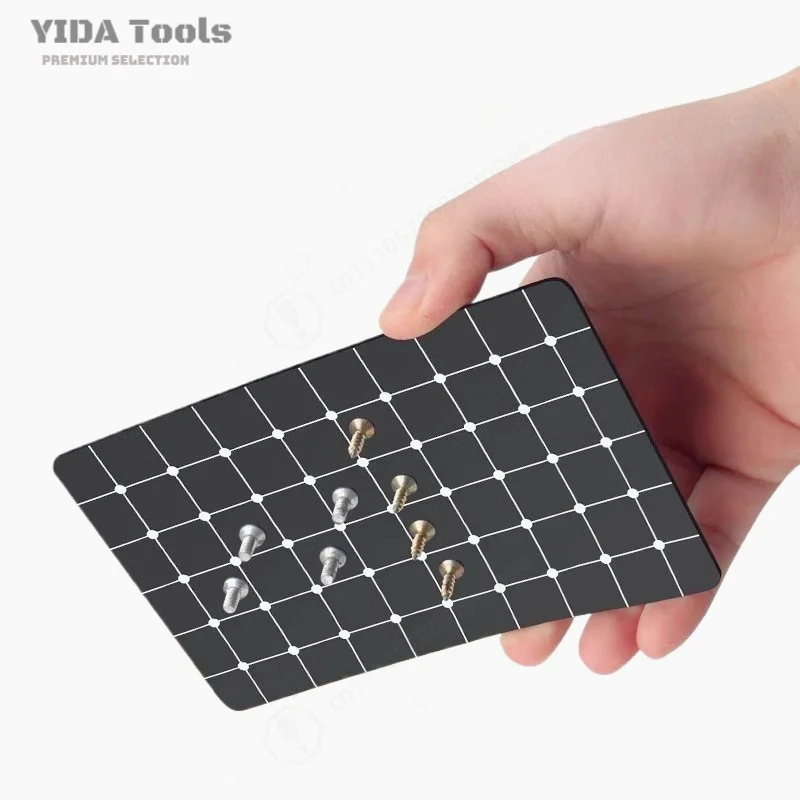 Magnetic Screw Sorting Mat Double-Sided Memory Board Anti-Lost Tool Pad for Electronics Disassembly