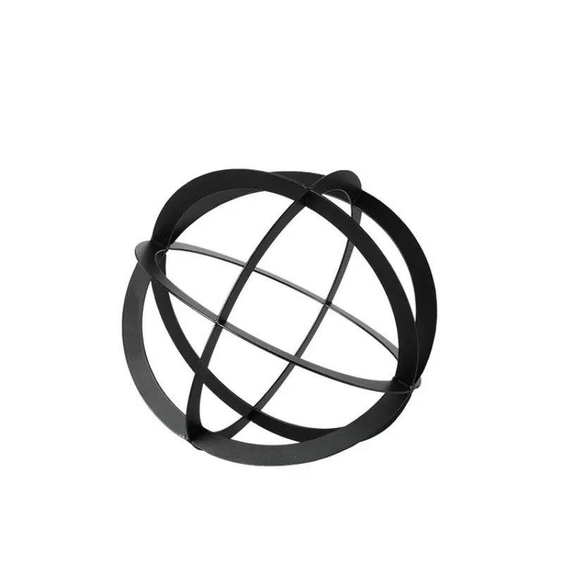 Modern minimalist abstract art geometric ring ornament, sales office living room coffee table decoration