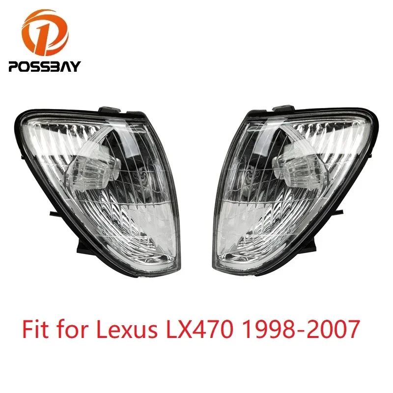 Car Front Corner Light for Lexus LX470 1998 1999 2000 2001 2002 2003-2006 2007 Side Turn Signal Lamp Clear Accessories Parts