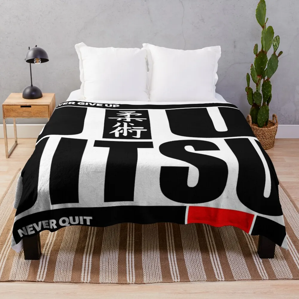 Jiu Jitsu - Never Give Up Never Quit Throw Blanket Decorative Sofas Kid'S Sleeping Bag Single Blankets